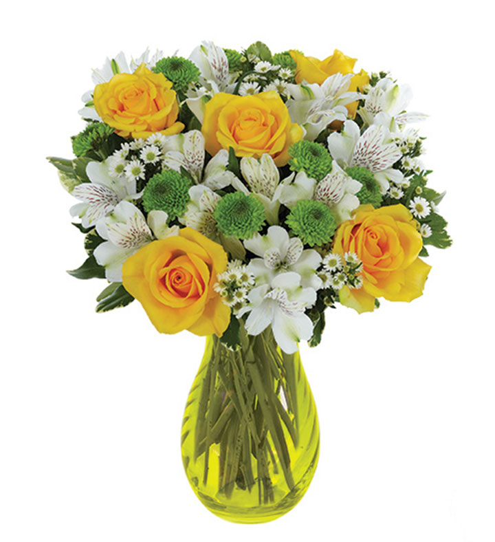 Lovely Lemon & Lime Roses Bouquet